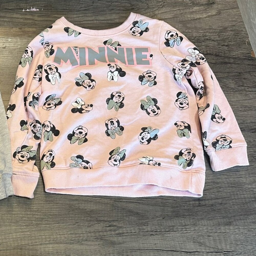 Minnie Mouse Set of Two Crewneck Shirts Size 5